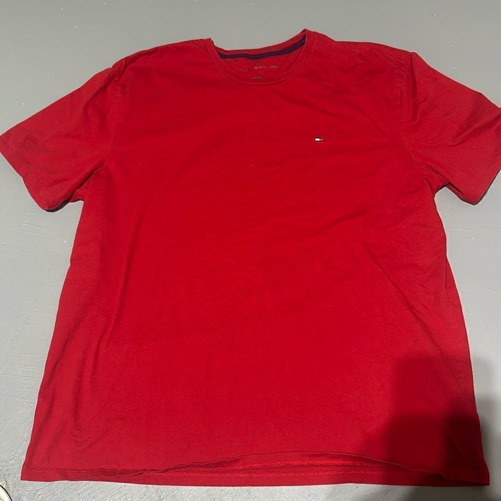 Tommy Hilfiger Red Short Sleeve Shirt
